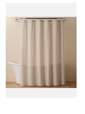 Hearth and Hand Striped Shower Curtain - Neutral